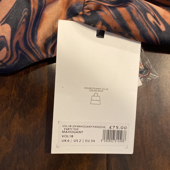 House of Sunny Mahogany Halter Top - Picture 4 of 4